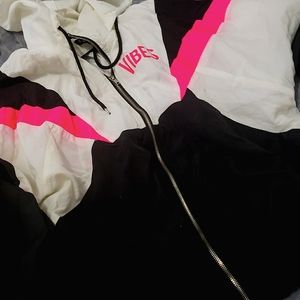 Hooded unisex windbreaker